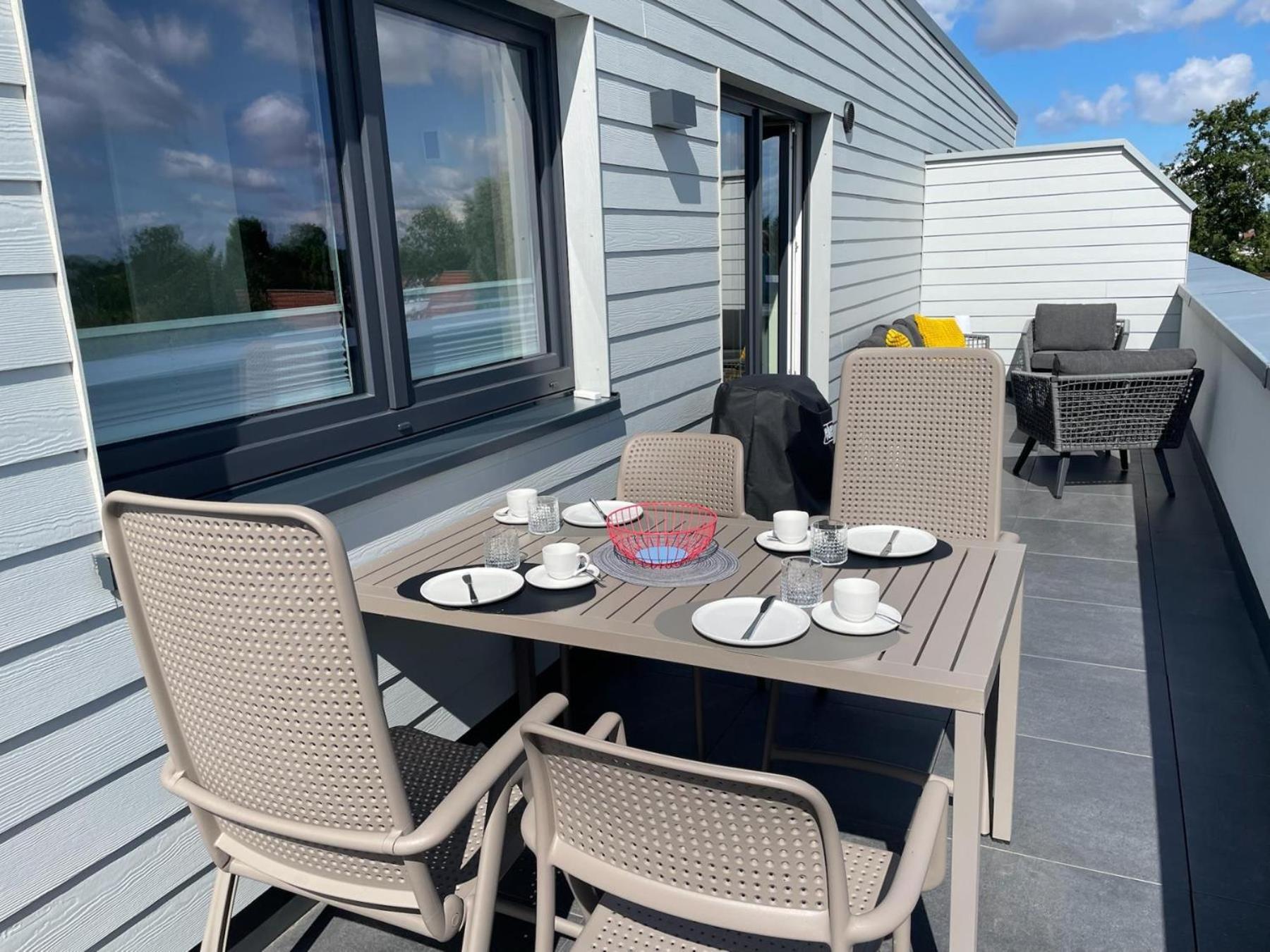 Dorumer Sielhuus 19 Mit Dachterrasse Und Sauna Exterior photo